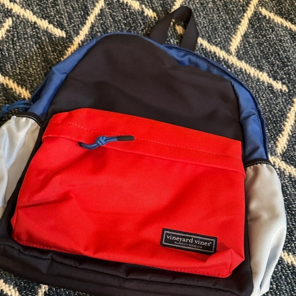 Vineyard Vines Red and Blue Kids Backpack